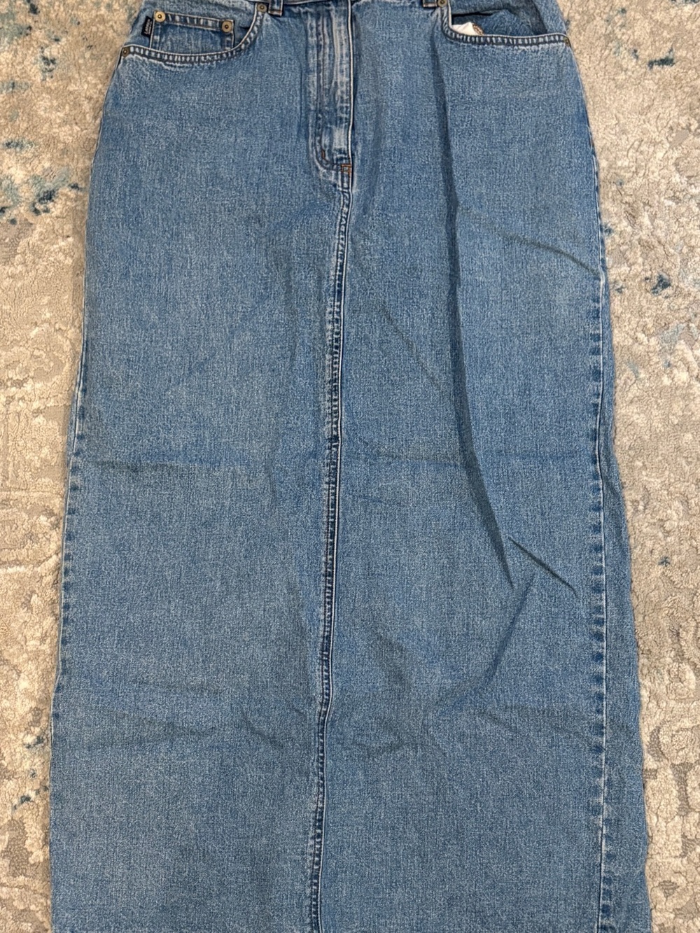 Ralph Lauren Blue Denim Pencil Skirt